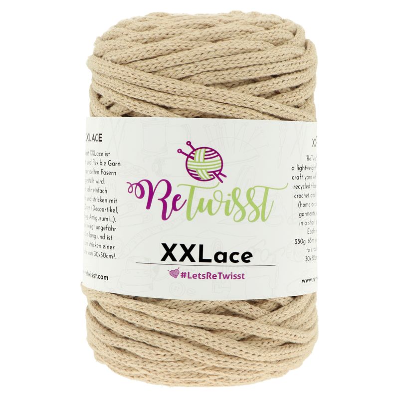 XXLACE yarn (08 biela káva)