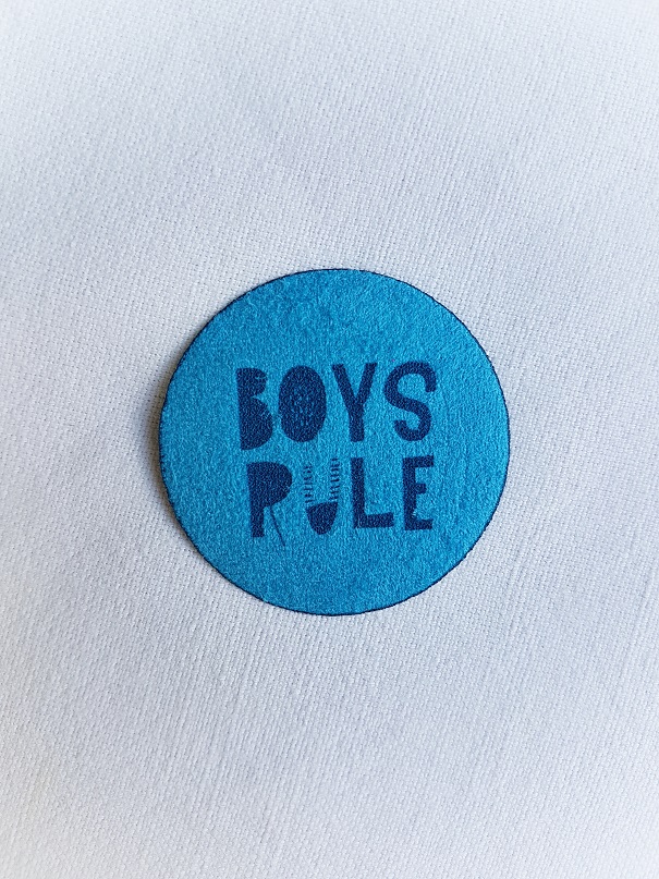 Nažehľovačka BOYS RULE (5 cm, modrá) 