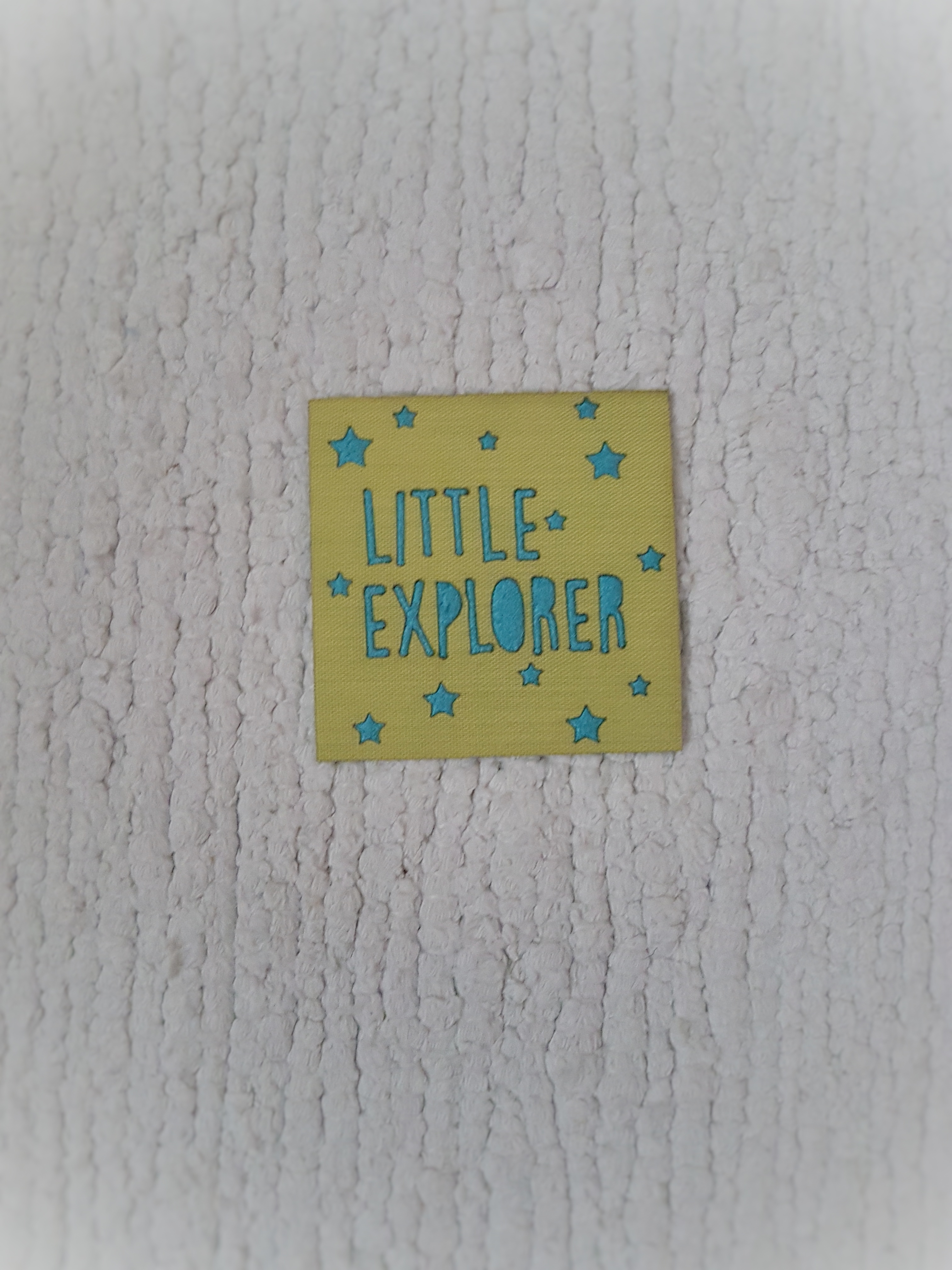 Nažehľovačka LITTLE EXPLORER (zeleno-modrá, 5x5cm)