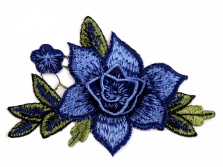 Nažehľovačka kvet 3D (modrý)
